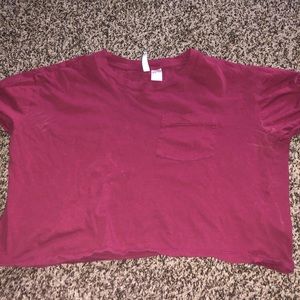 Maroon corp top